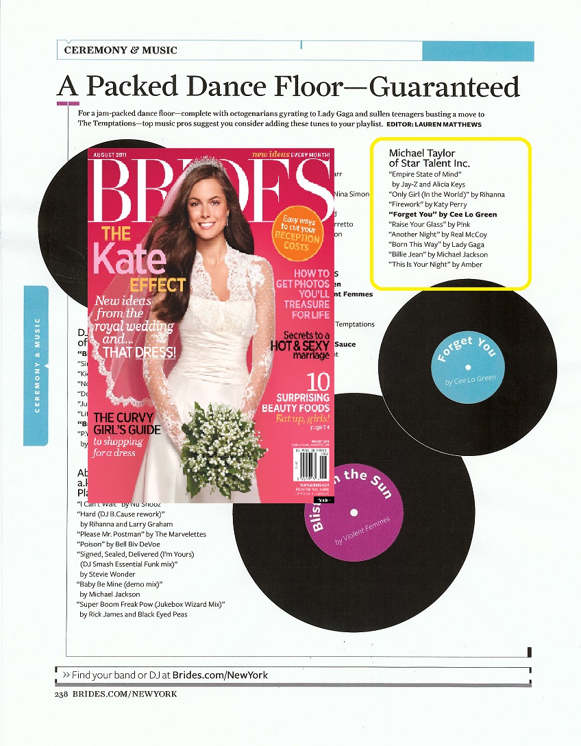 Michael Taylor Star Talent Brides Magazine Weddings New York Band