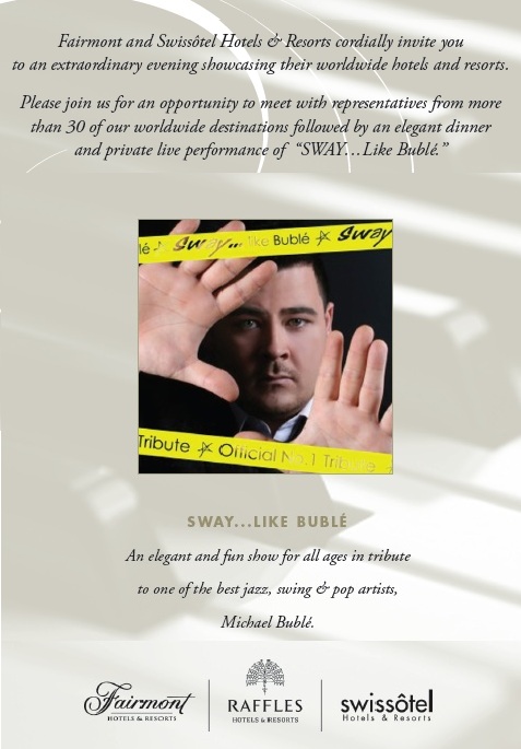 Michael Buble Tribute show plaza hotel events