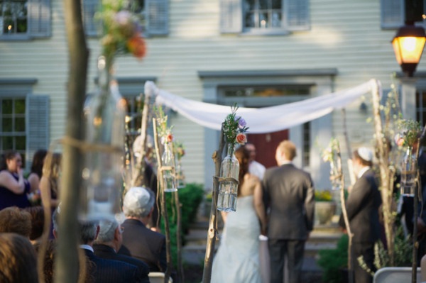 The Vintage Country Wedding Ceremony at The Inn at Millrace Pond in New Jersey
