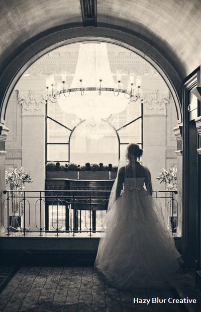 Wedding Profiled by Style Me Pretty ~ The Peninsula Hotel Lobby