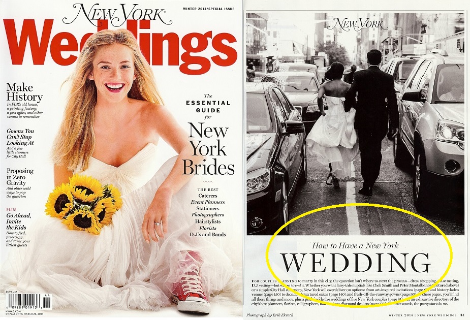 New York Magazine Weddings Issue ~ Best wedding band music NYC