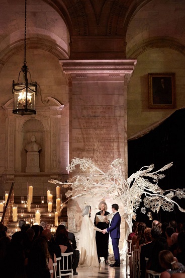 New York Public Library Wedding harpers bazaar coolest wedding